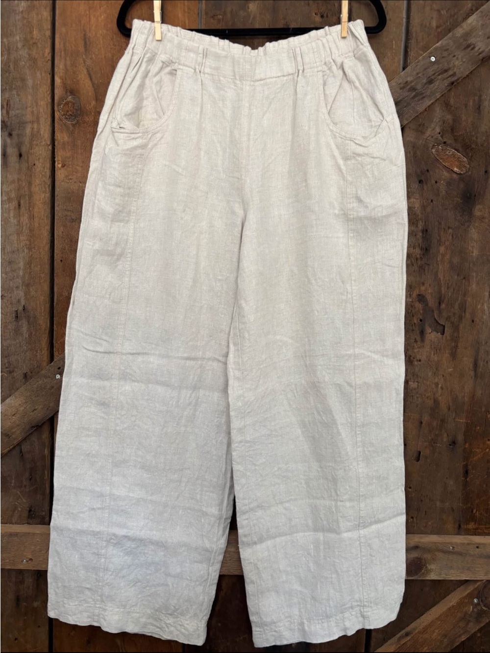 notPERFECTLINEN Wide-Leg Linen Pants